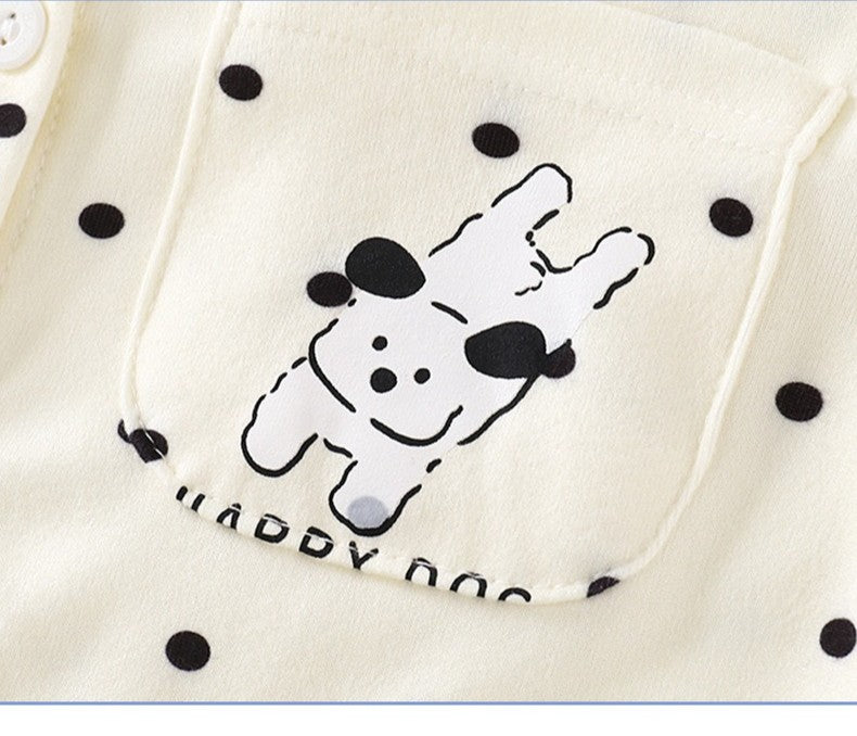 2025 Autumn New Kids Pajama Set Boys Cardigan and Girls Long Pants Homewear Baby and Children Clothing