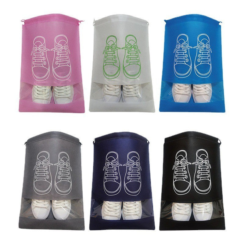 10/5pcs Shoes Storage Bags Closet Organizer Non-woven Travel Portable Bag Waterproof Pocket Clothing Classified Hanging Bag 2025