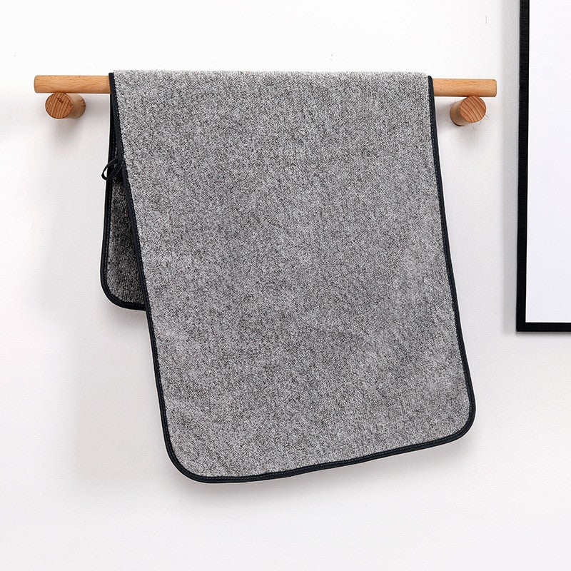 Bamboo charcoal fiber bath towel, dry hair cap, coral velvet, thickened shower gift, antibacterial towel, quick drying for men a