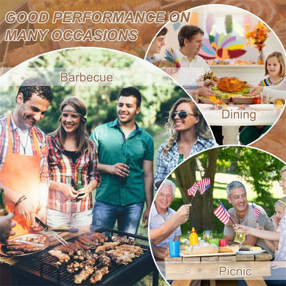 2 Pcs 10 Inch Meat Forks Stainless Steel Carving Forks with Wood Handle Long Barbecue Forks Kitchen Forks for Cooking Serving