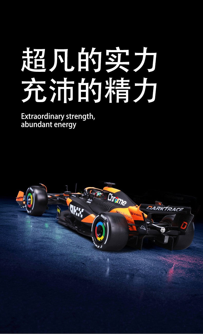 2025 Nova Chegada Bburago 1:24 MCL38 Mônaco MCL38 Mclaren 4# Lando Norris 81# Oscar Piastri Liga Modelo de Carro em Miniatura Fundido Brinquedo
