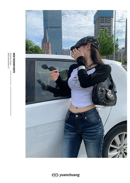 High Waist Jeans Womens Fashion Personality Slim Fit Retro Bell Bottoms Trousers Autumn Winter Jeans Women's Pants Women Pants