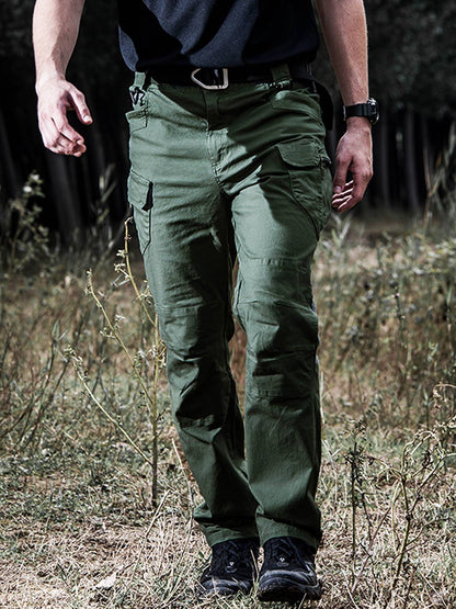 Calças compridas masculinas de perna reta, calças de trabalho, primavera e verão, outdoor, casual, confortável, perna reta