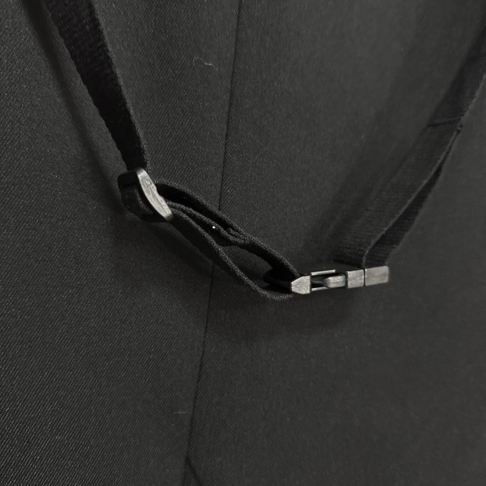 High Street Men's and Women's RO Dark Show Knitted Edge Splicing Sleeve Wide Shoulder Windbreaker Coat Medium Length Blazer Coat