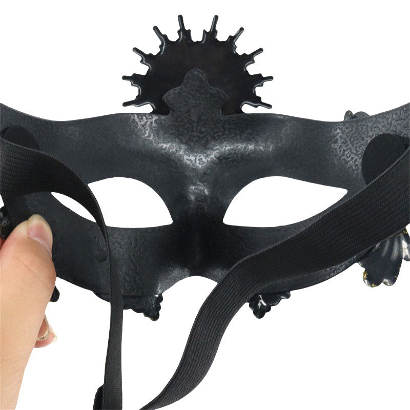 Roman Sun God Steampunk Phantom Masquerade Cosplay Mask Plastic Half Face Men Women Punk Carnival Halloween Props Dance Mask
