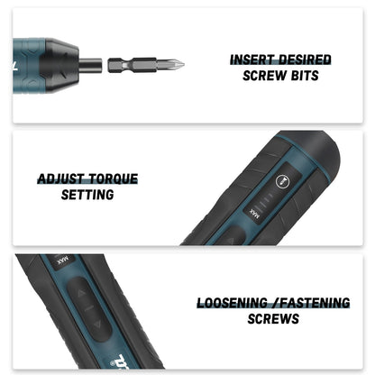 Parafusadeira Elétrica Sem Fio Makita | 3.6V 5N.m Torque | Mandril 1/4" | Bateria Li-ion 1300mAh