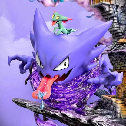 32cm/12.6in Figura de Pokémon Gengar da Família Evolutiva Ainme Bonecos de Ação Coleção de Estátuas de PVC Modelo Brinquedos Presentes