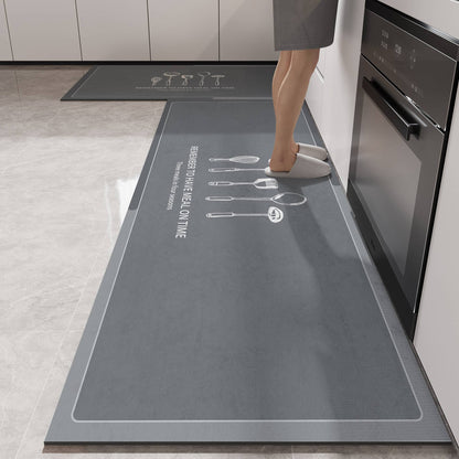 VIMAKA Minimalist Diatomite Bath Mat - Non-Slip Kitchen Floor Pad, Quick Dry Rug, Water & Stain Resistant, Eco-Friendly Design