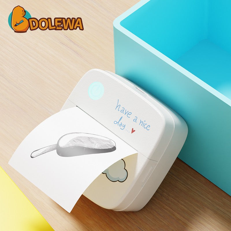 1200mAh Mini Printers Wireless Bluetooth Label Maker Printer 57mm Thermal Stickers Printer For School Home Text Photo Printing