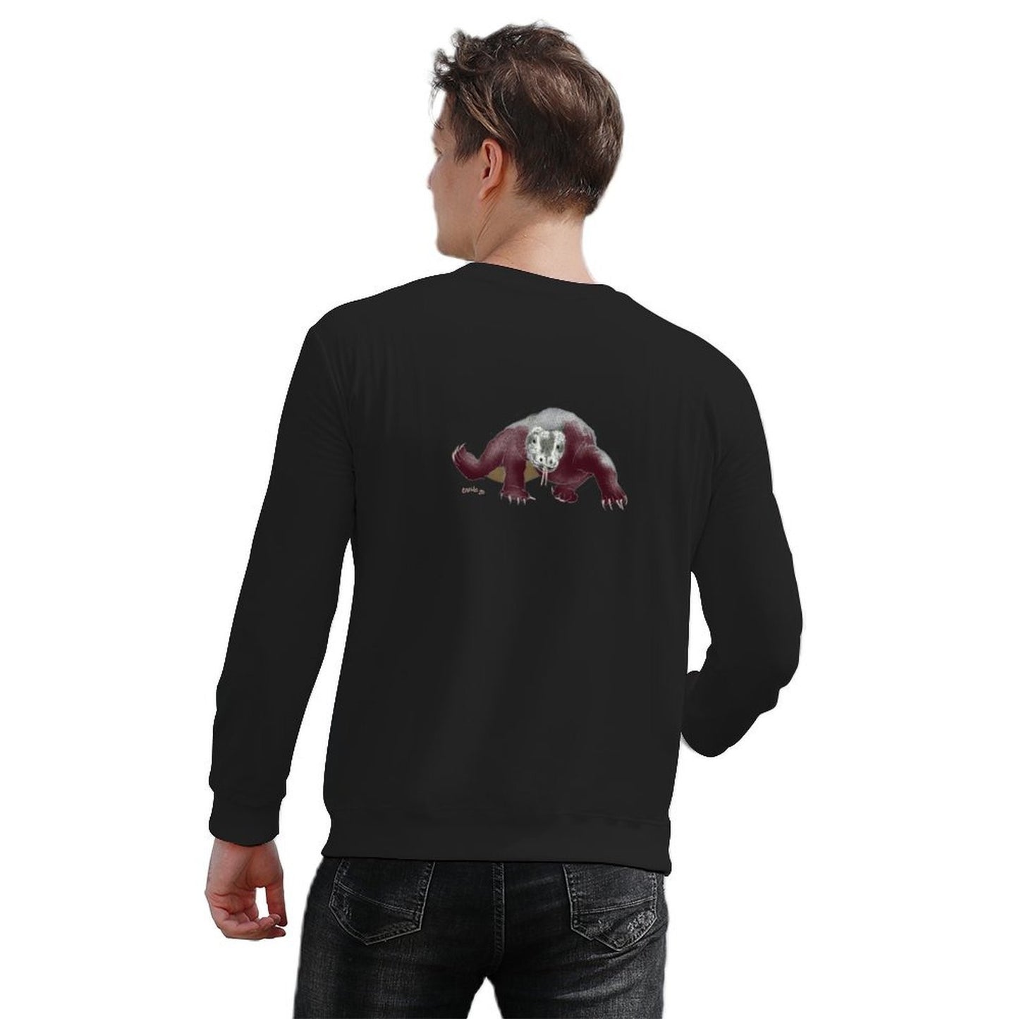 Komodo Dragon Pullover anime clothing men's winter sweater men's clothes anime clothes sweatshirt