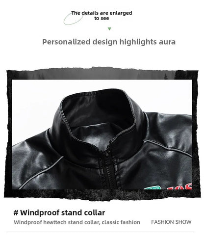 Casual Loose Men's Motorcycle Jacket Street Style Trendy Brand Spring Hot Sale Of The Season New High Street Fashion Couple's To