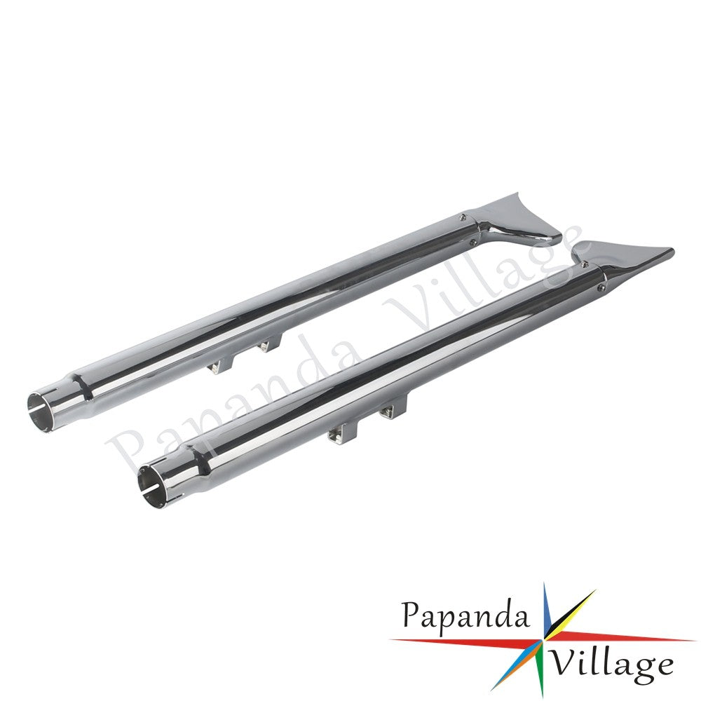 Old School Chrome 33/36/39/42 inch Fishtail Exhaust Mufflers For Harley Softail FLS FLSS FXSTDI  FXCW  FLSTFBS 2007 - 2017