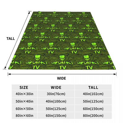Gunki Fishing Blanket Soft Warm Flannel Throw Blanket Bedspread for Bed Living room Picnic Travel Home Sofa