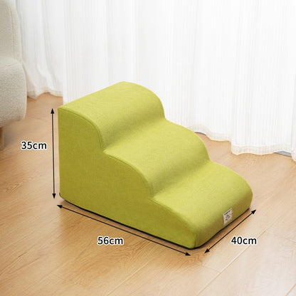 Rampa Escada Antiderrapante para Cães e Gatos, Esponja de Espuma de Memória, Sofá para Cães Idosos, Removível e Lavável, Escadas para Animais de Estimação, Suprimentos para Animais de Estimação