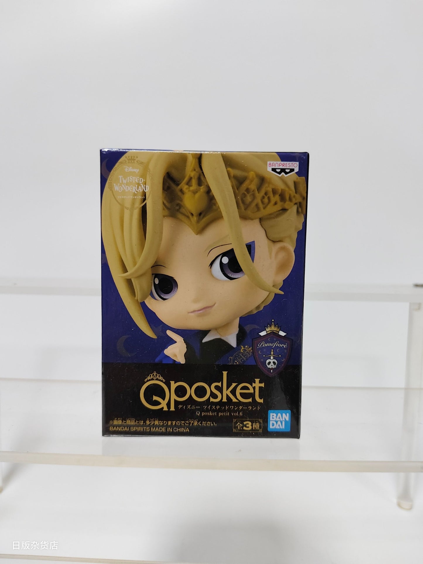 Genuine Bandai Q posket Series Disney Twisted Leona Jack Ruggie Wonderland Azul Ashengrotto Colecionáveis Brinquedos de Modelo Presente