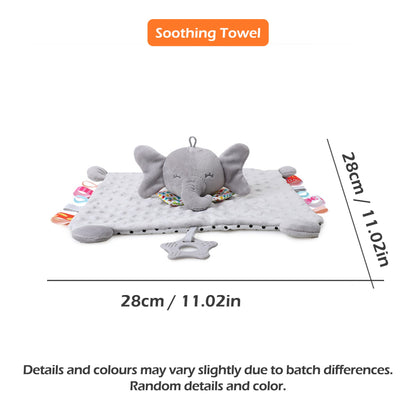 Newborn Baby Plush Stuffed Toys Cute Animal Blanket Comforter Bunny Elephant Soothe Appease Towel Baby Gift