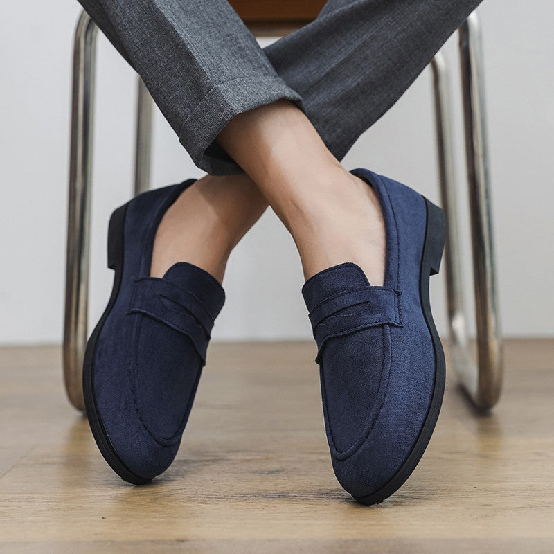 High Quality Men Loafers Comfortable Lightweight Casual Shoes Leather Dress Shoes Slip on Flat Fashion Business Shoes Moccasins