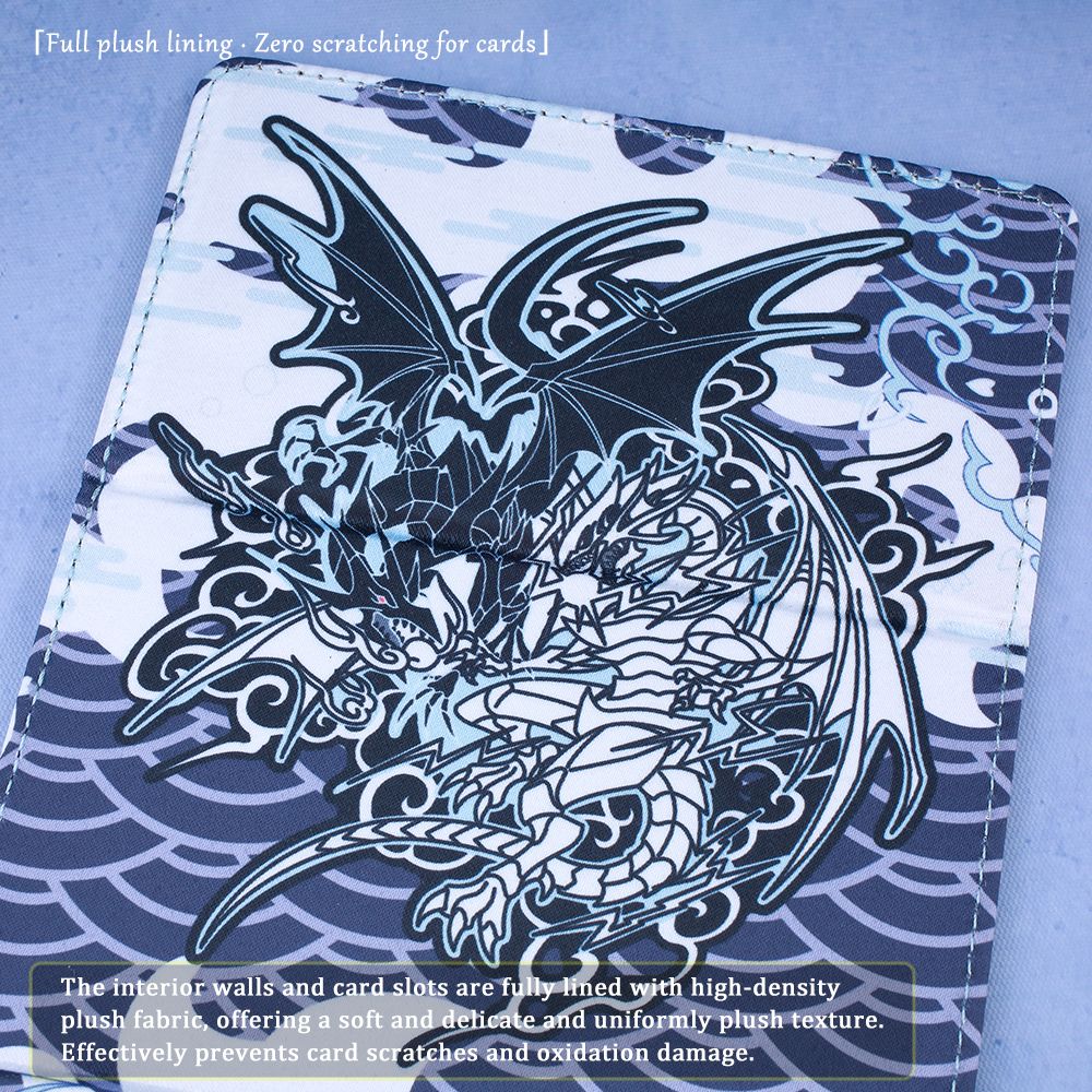 Diviner Dragons Chi Deck Box Dicewinder para YGO, comporta 100 cartas com double-sleeve, Caixa de Armazenamento de Cartas com Bandeja de Dados para TCG MTGames PTCG