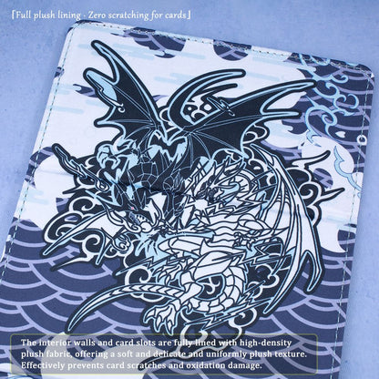 Diviner Dragons Chi Deck Box Dicewinder para YGO, comporta 100 cartas com double-sleeve, Caixa de Armazenamento de Cartas com Bandeja de Dados para TCG MTGames PTCG