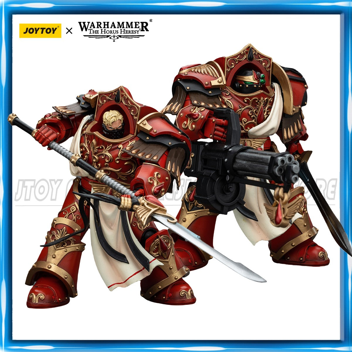 [EM ESTOQUE] JOYTOY Warhammer 40K 1/18 Action Figure Blood Angels Crimson Paladins Squad Crimson Exemplar Modelo Anime Figure Toys
