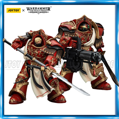 [EM ESTOQUE] JOYTOY Warhammer 40K 1/18 Action Figure Blood Angels Crimson Paladins Squad Crimson Exemplar Modelo Anime Figure Toys