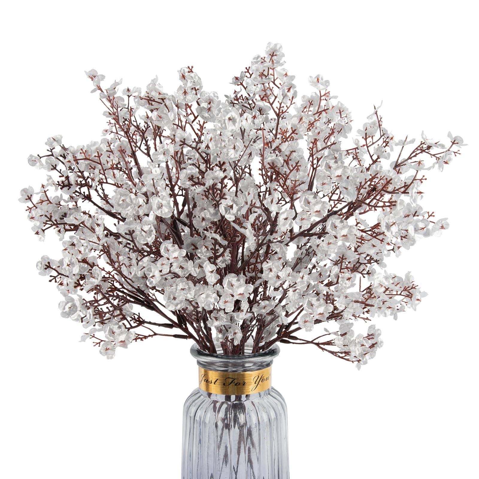3/5 Pcs Artificial Baby's Breath Fake Flowers for Home Wedding Party Table Arrangements Farmhouse Decoration Faux Gypsophila