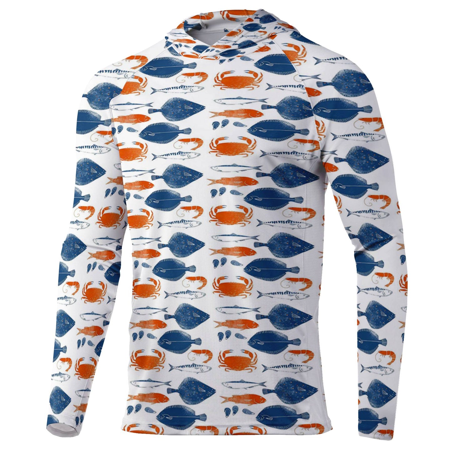 Fishing Shirts UPF 50+ Fish Maillot Tops Wear Beach Gear Hoodies Anti-UV Yacht Sea Angling Sports Uniform Jersey Running Hood