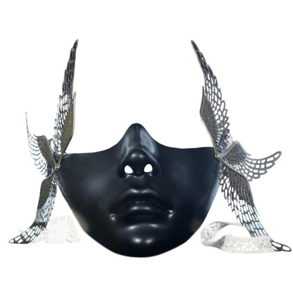 Y88A Mechanical Half Face Mask Masquerade Mask for Womens Men Aesthetics Mask Gifts