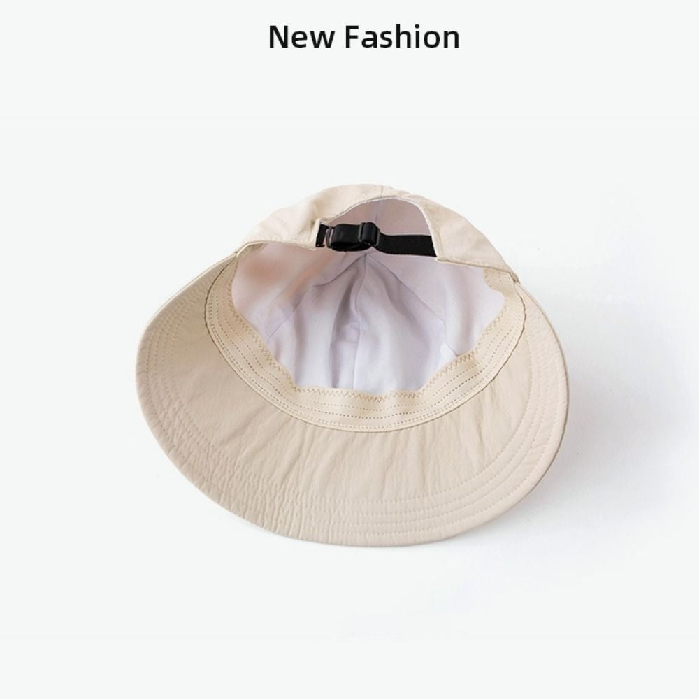 Foldable Wide Brim Sun Hat Drawstring Adjustable Caps for Men Women Beach Hats Summer Quick-drying Visors Fisherman Cap