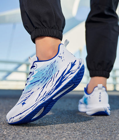 Fluorescence  Running Shoes Carbon Board Marathon Men Sports Lightweight Women's Comfortable Athletic Nonskid Sneakers Casual