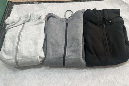 Women's Jackets With Hood Big Pocket Zipper Women Top Long Sleeve Women's Coat Loose Outerwear Winter Coats Black Jacket