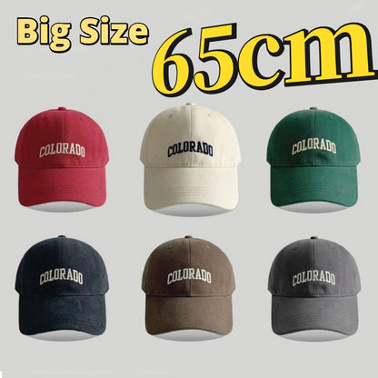 2025 Autumn Plus Size 60-65cm Baseball Caps Man 55-60cm Summer Popular Sport Hats Ladies Soft Cotton Sun Cap Big Head Wholesale