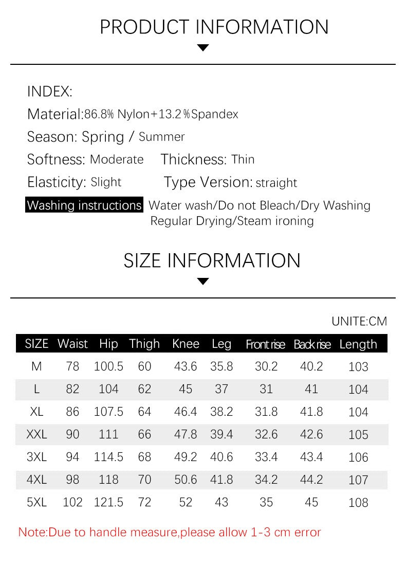 TFETTERS Brand Summer Men Pants New Elastic Waist Casual Solid Color Pants Ice Silk Thin Straight Breathable Loose Sweatpant Men