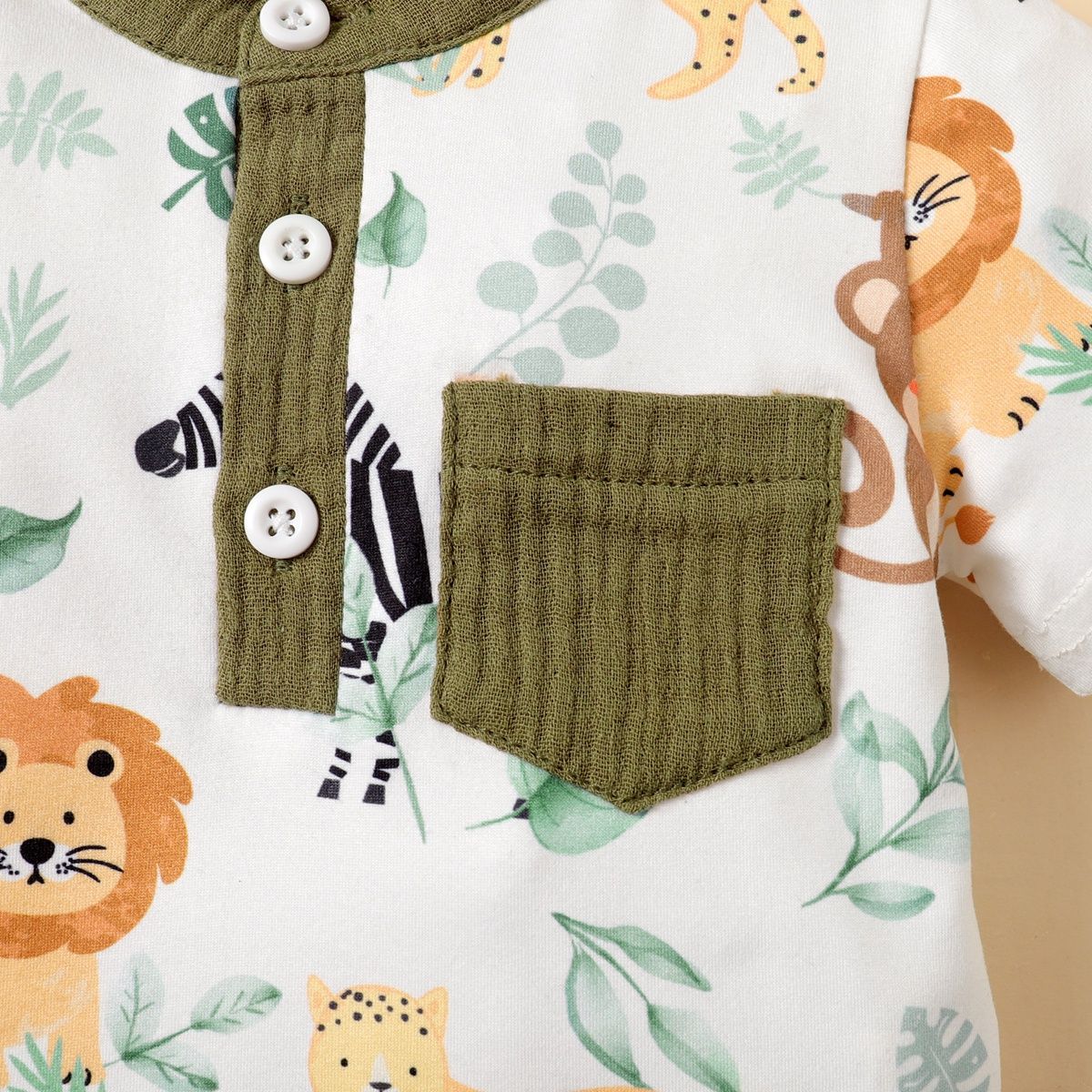 2PCS Infants Baby Boys Summer Fashion Clothes 3-24M Toddler Baby Boys Cute Cute Animal Printed Gentleman's suit