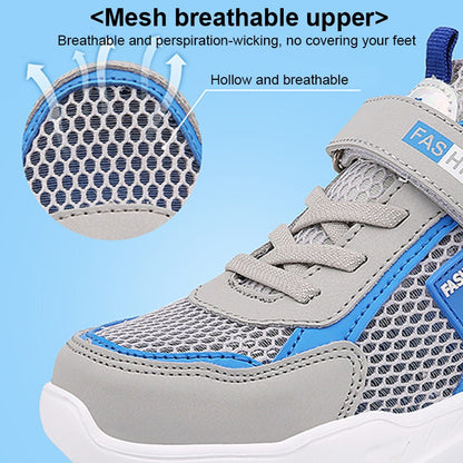 4 Color Kids' Breathable Mesh Sneakers Non-Slip School Sports Shoes for Boys Girls Lightweight Casual Walking Shoes