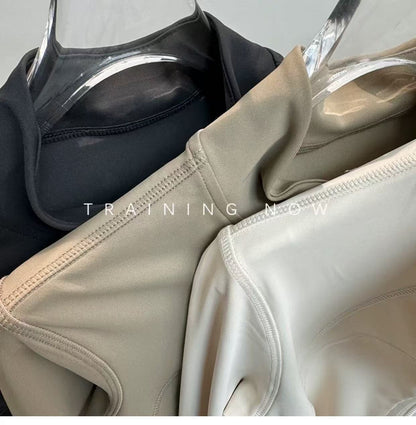 Yoga Suit Women's High-end Standing Collar Long Sleeved Sports Jacket Running Training Fitness Top Windproof Running Suit