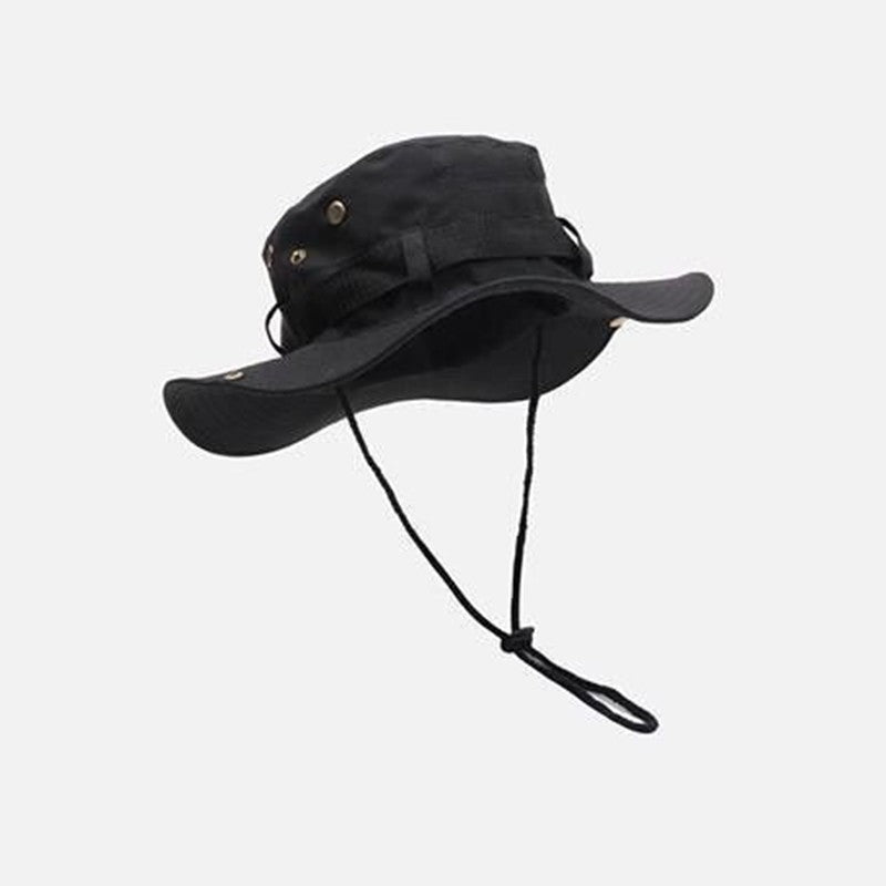 Outdoor Mesh Fisherman Hat UV Protection Wide Brim Sunscreen Bucket Cap for Beach Safari Hunting