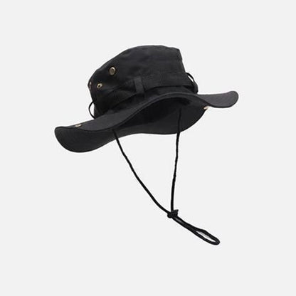 Outdoor Mesh Fisherman Hat UV Protection Wide Brim Sunscreen Bucket Cap for Beach Safari Hunting
