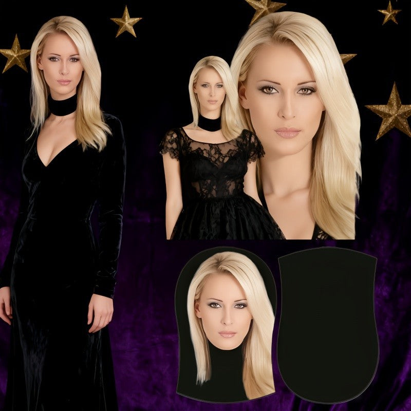Blonde models cosplay the same party gear headgear as Internet celebrities and stars, masquerade ball equipment, and prank gifts