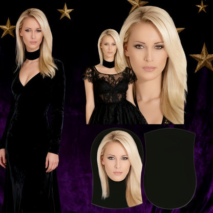 Blonde models cosplay the same party gear headgear as Internet celebrities and stars, masquerade ball equipment, and prank gifts
