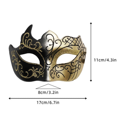 2PCS/set Couple Masks Lace Women Mask Men Painted Half Face Mask Eye Mask Set Party Masquerade Wedding Decoration Costume Prom