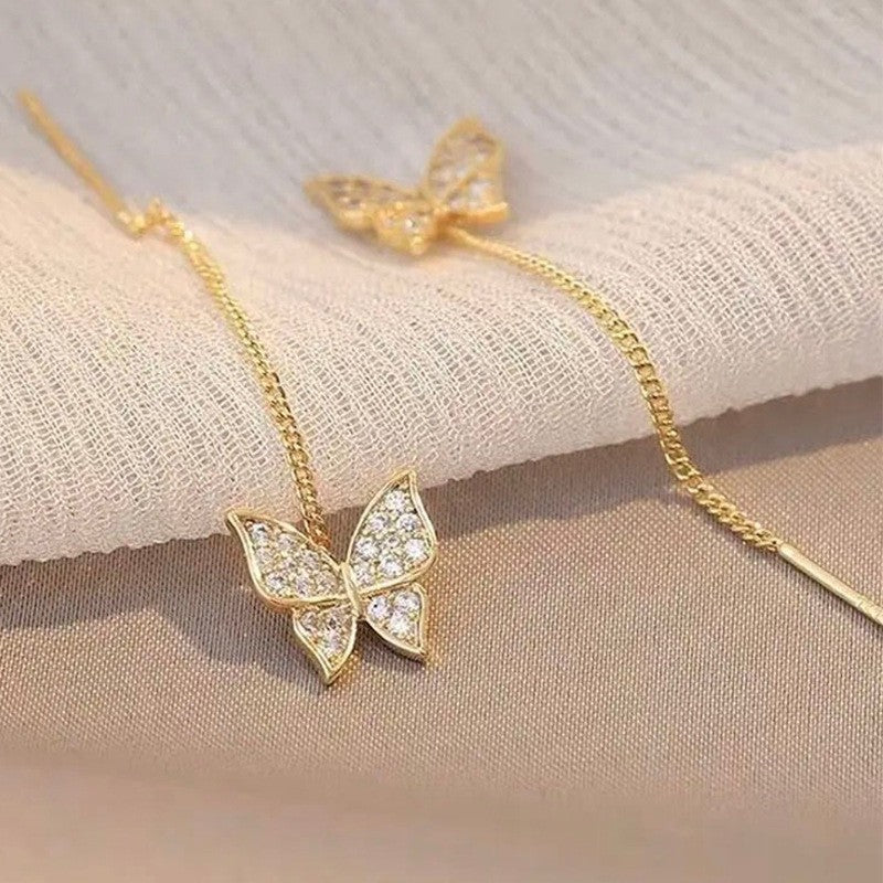 Brincos de Folhas Douradas com Cristal Verde para Mulheres Acessórios Diários de Individualidade Presentes de Joias para o Dia dos Namorados Aniversário
