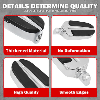 Motorcycle Rear Footpegs Pedal Slipstream Passenger Footrest For Harley Touring Road King FLHR Softail Fat Boy Dyna Sportster XL