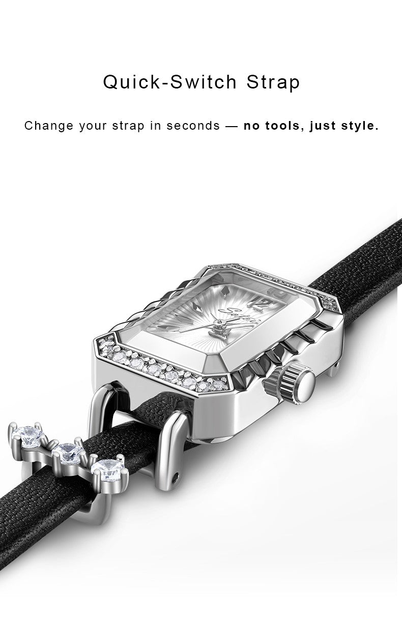 Sotoiru Square Watch For Women Leather Strap Quartz Wristwatch Elegant Dress Watch Christmas Gifts For Girlfriend ?????