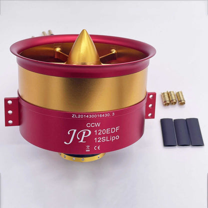 Motor 5060 4260 4250 with 6S 12S 14S JP 90mm 105mm 120mm EDF Ducted Fan 12 Blades  All Set  RC Air Plane 50V, 7100W Motor Parts