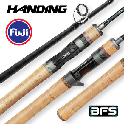 Vara de Pesca HANDING Magic L Micro BFS 78g, Carbono, Peso da Isca 1-8g, Passadores FUJI® O+A, Vara de Casting UL/L