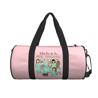 Couple Travel Bag Enfermera En Apuros Doctor Nurse Gym Bag Large Oxford Custom Handbag Colorful Casual Sports Bag