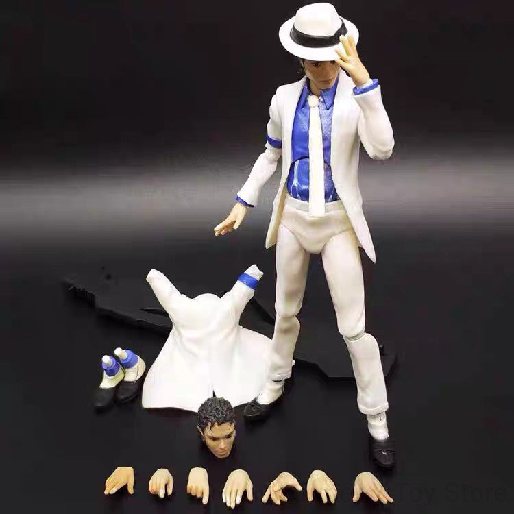 Hot Michael Jackson Smooth Criminal Moonwalk Action Michael Jackson Mj Thriller Joint Movable Figure Model Toys Christmas Gift