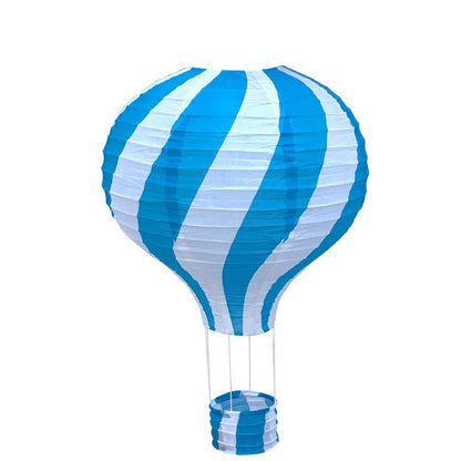 1pc Ceremony Holiday Party Folding Paper Lantern Hot Air Balloon Shape 30/40cm Pink Blue For Kids Baptism Birthday Wedding Decor