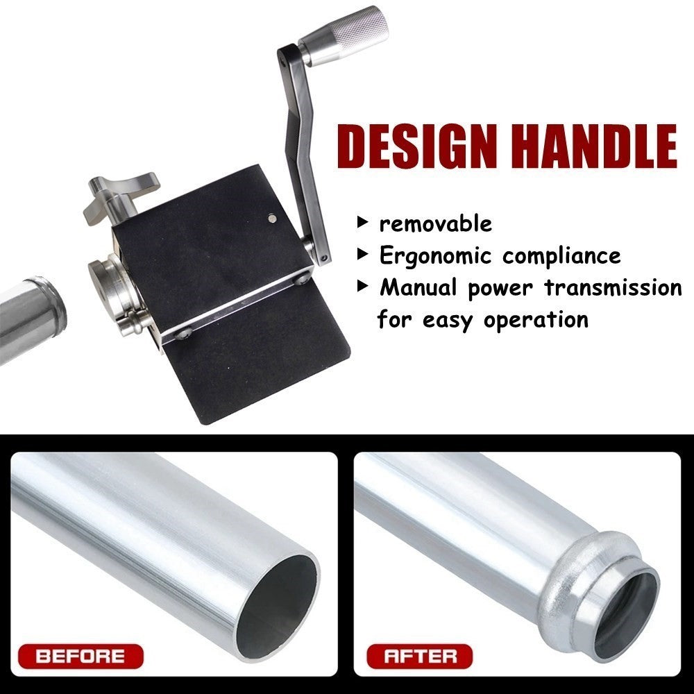 Ferramenta Frisadora de Tubos, Roldana Manual, Ferramenta de Frisagem para Tubulação de Admissão e Intercooler, Compatível com Tubos de 5/8" ou Maior ID, Alumínio